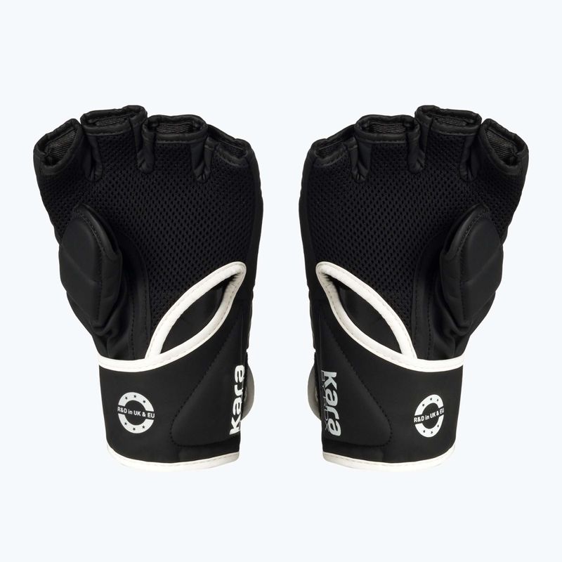 Rękawice grapplingowe RDX Grappling F6 matte white 3