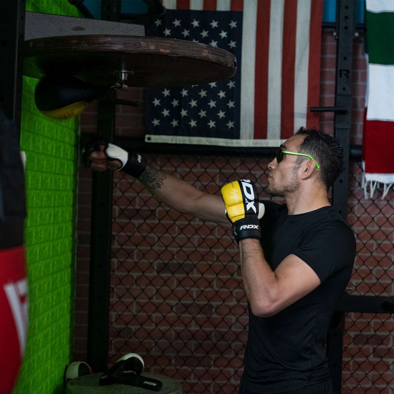 Rękawice grapplingowe RDX Grappling Glove REX T6 Plus yellow 10