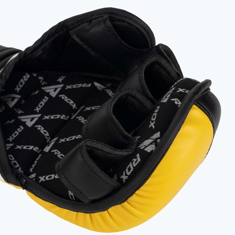 Rękawice grapplingowe RDX Grappling Glove REX T6 Plus yellow 6