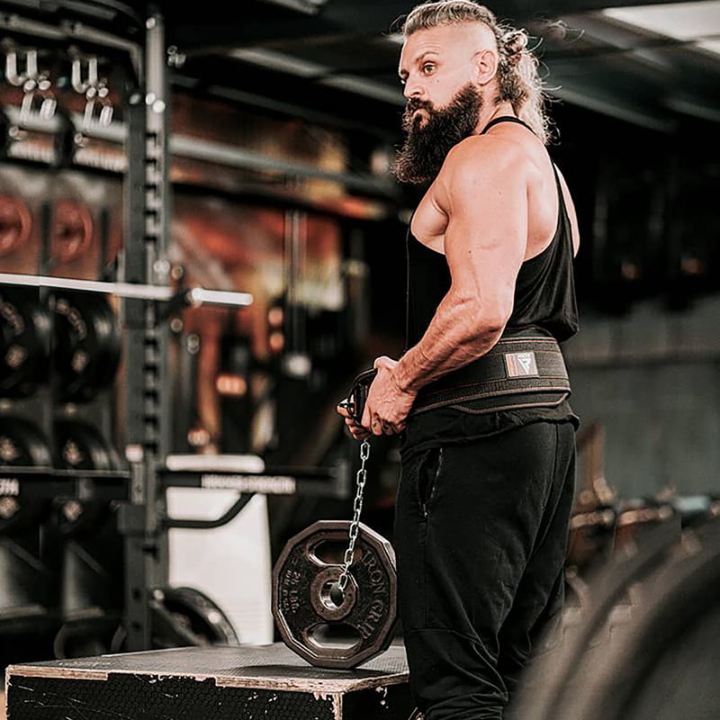 Pas do podnoszenia ciężarów RDX Pro Dipping Belt 2 Layer black 6