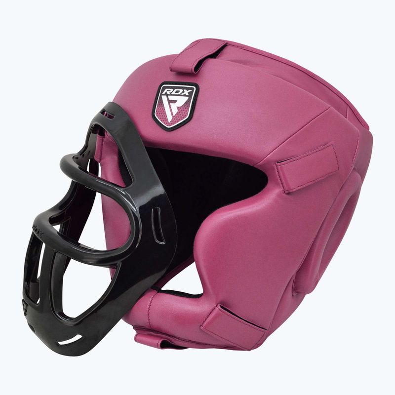 Kask bokserski RDX Guard Grill T1 pink 3