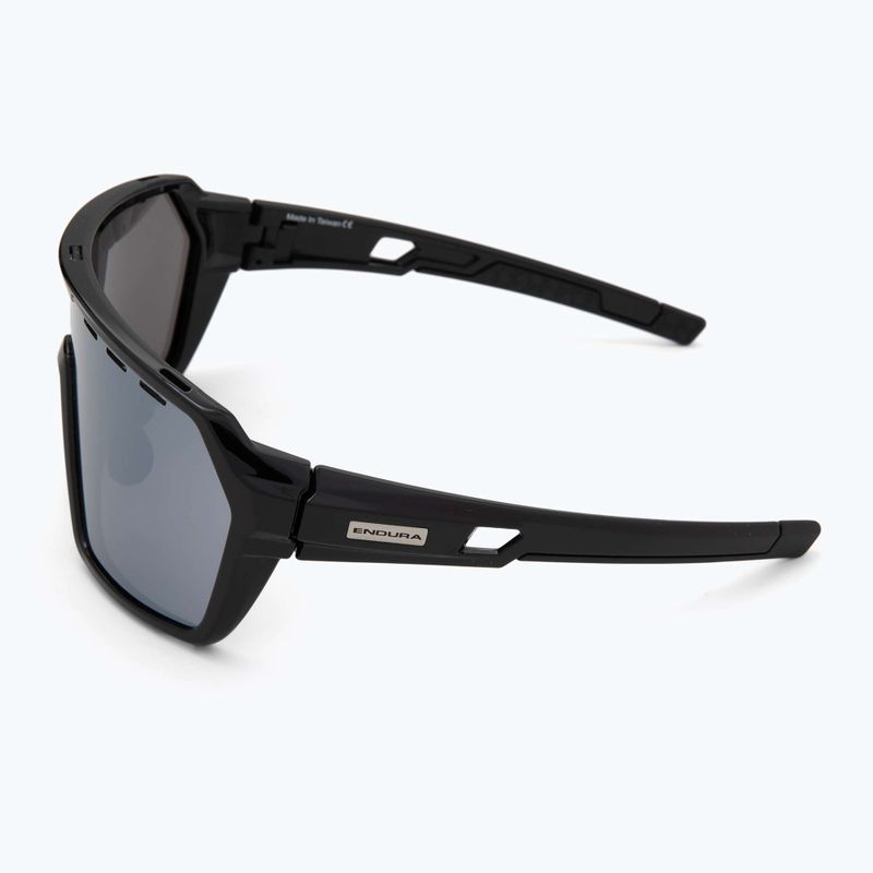 Okulary przeciwsłoneczne Endura Singletrack black/platinum revo smoke/clear silver flash mirror 5