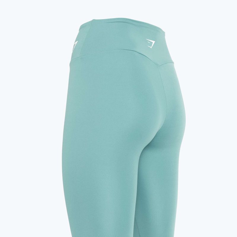 Legginsy treningowe damskie Gymshark Training Cropped teal 4