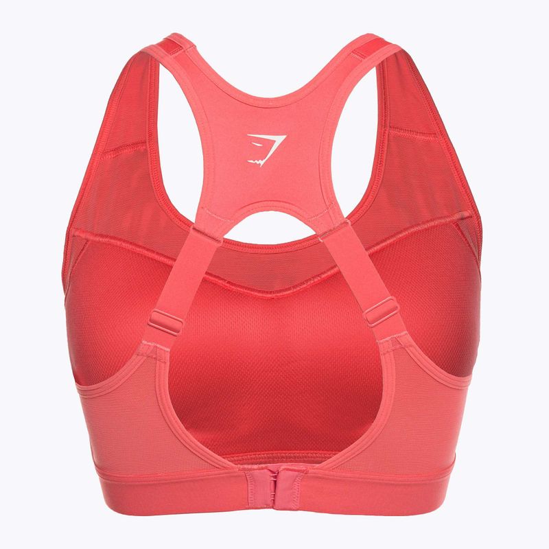 Biustonosz treningowy Gymshark Open Back Training Sports polka pink 6