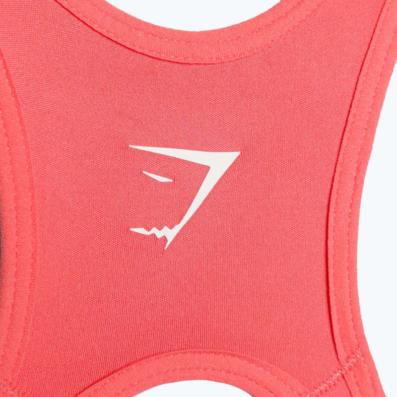 Biustonosz treningowy Gymshark Open Back Training Sports polka pink 7