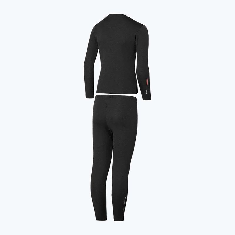 Komplet bielizny termoaktywnej dziecięcej Mizuno Mid Top&Bottom black 2