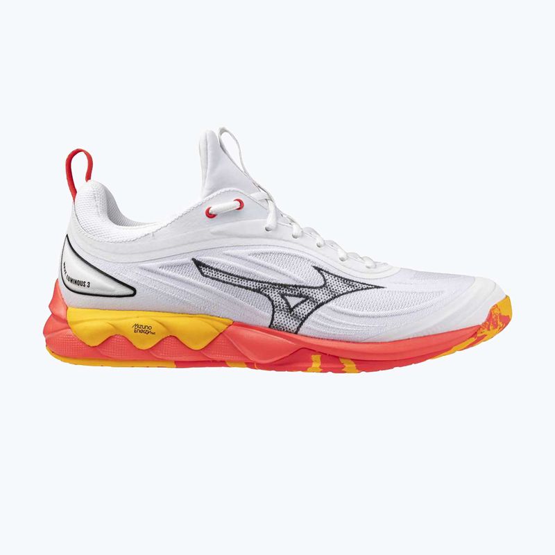 Buty do siatkówki Mizuno Wave Luminous 3 white/fiery coral 2/citrus 8