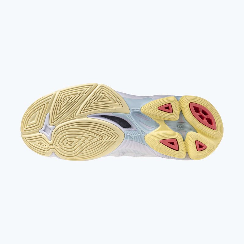 Buty do siatkówki damskie Mizuno Wave Voltage 2 Mid white/calypso coral/pale banan 11