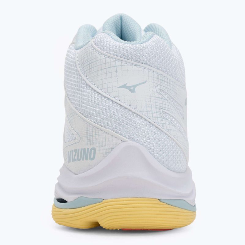 Buty do siatkówki damskie Mizuno Wave Voltage 2 Mid white/calypso coral/pale banan 6