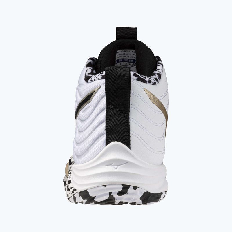Buty do siatkówki Mizuno Wave Momentum Elite Mid white/black/ge gold 10