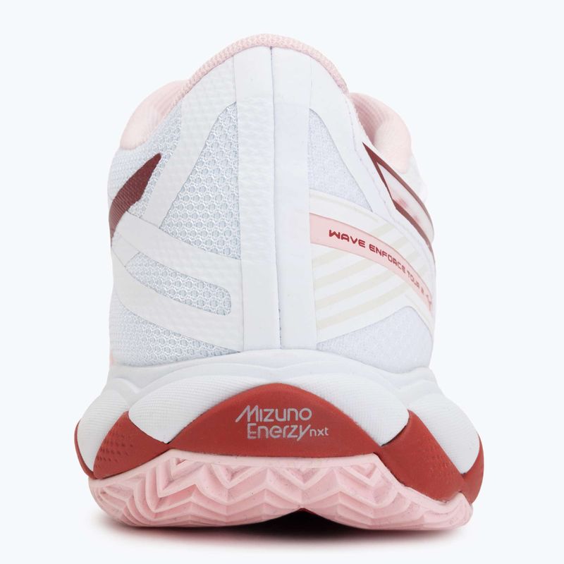 Buty do tenisa damskie Mizuno Wave Enforce Tour 2 CC white/pinkesque/barbados/cherr 6