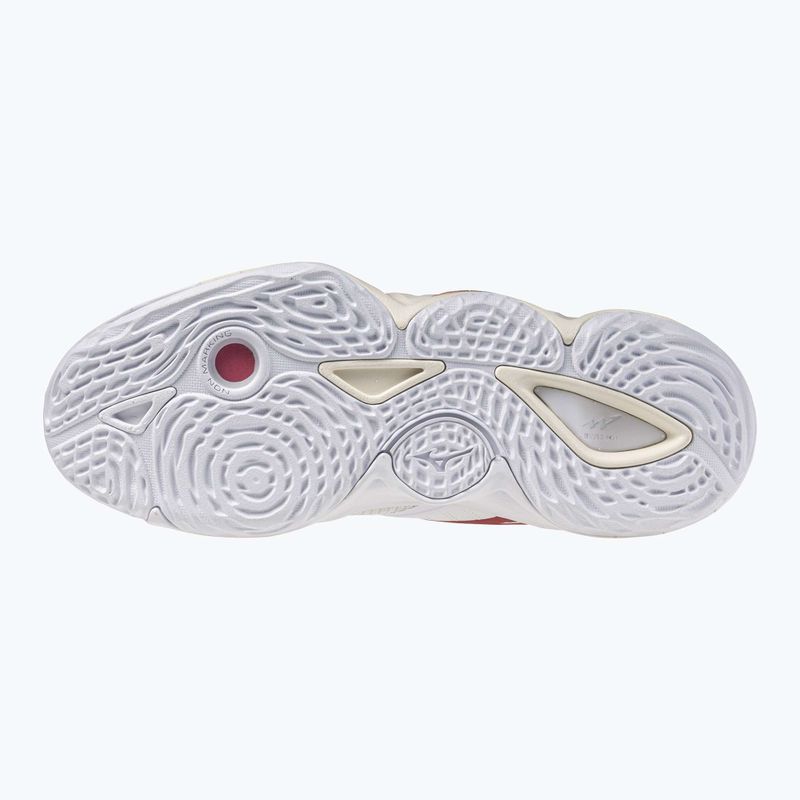 Buty do siatkówki damskie  Mizuno Wave Momentum Elite Mid white/rose elegance/lava falls 2