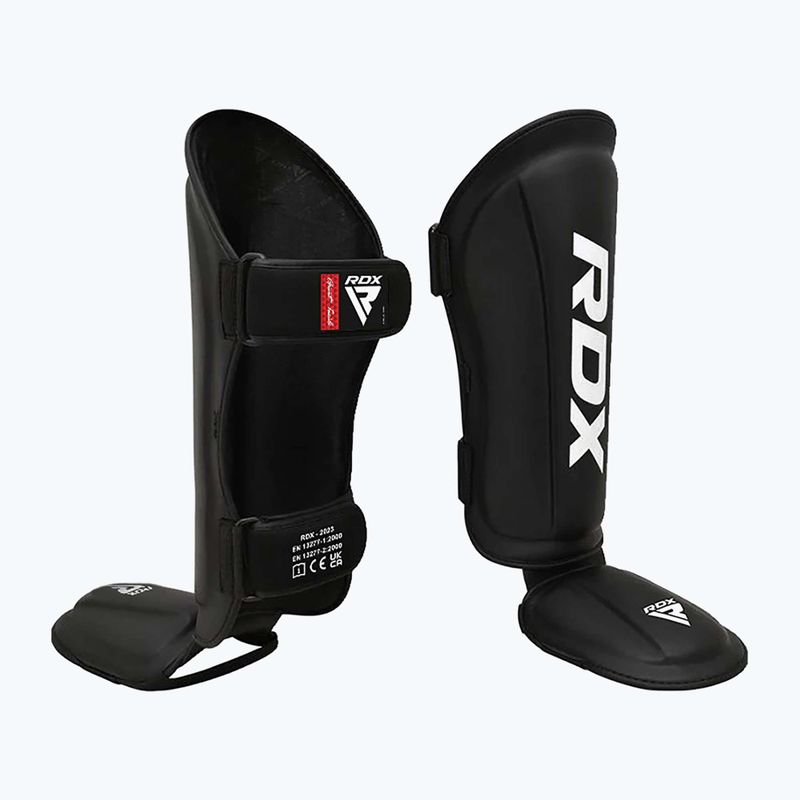 Ochraniacze piszczeli i stóp RDX T1 Shin Instep Guards black 2