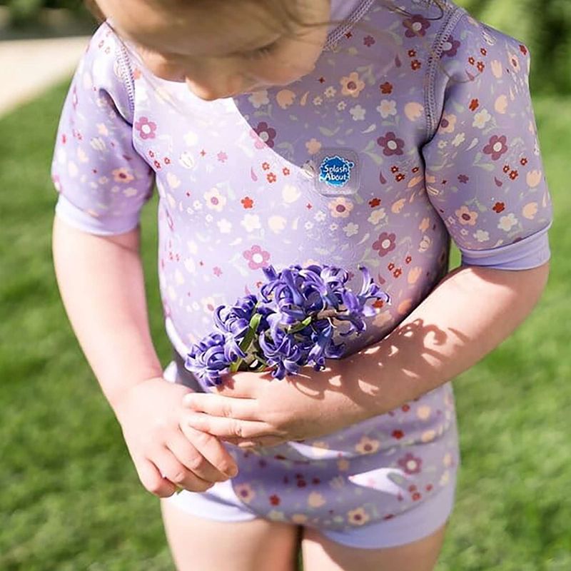Pianka do pływania dziecięca Splash About Happy Nappy 1 mm lilac spring 4