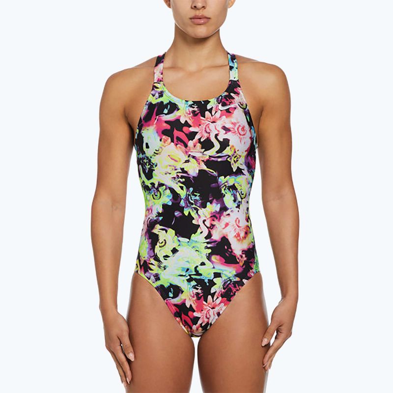 Strój pływacki jednoczęściowy damski Nike Hydrastrong Multi Print Fastback rainbow 4