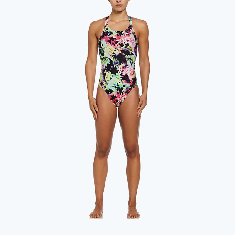Strój pływacki jednoczęściowy damski Nike Hydrastrong Multi Print Fastback rainbow 5