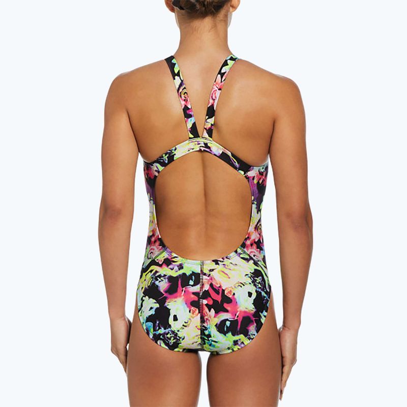 Strój pływacki jednoczęściowy damski Nike Hydrastrong Multi Print Fastback rainbow 6