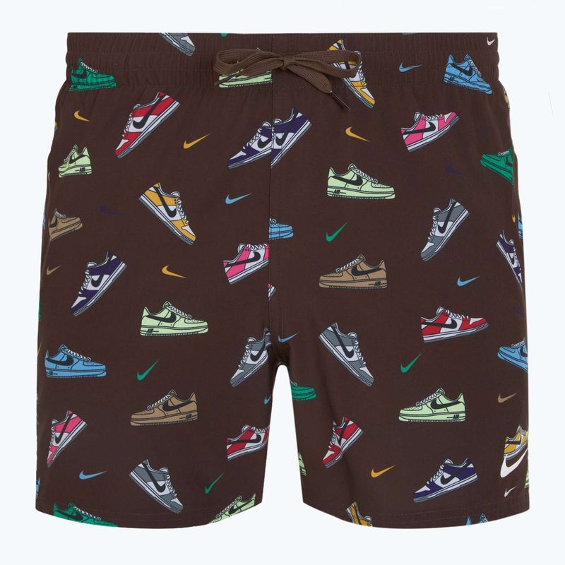 Szorty kąpielowe męskie Nike Multi Print 5" Volley baroque brown 5