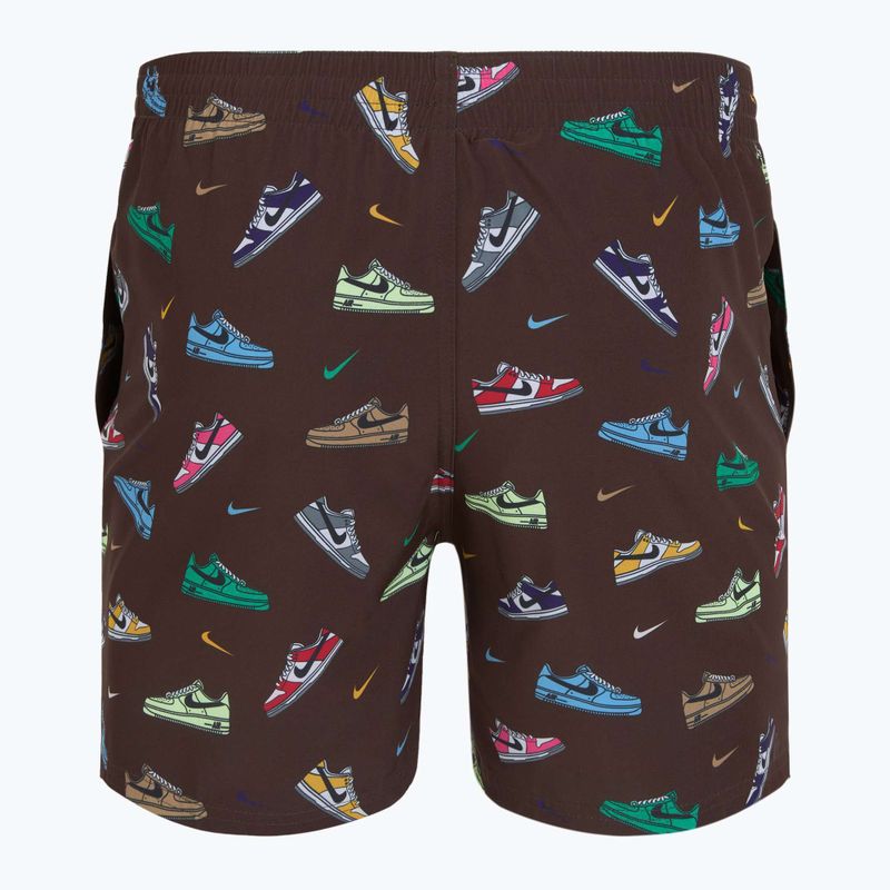 Szorty kąpielowe męskie Nike Multi Print 5" Volley baroque brown 6