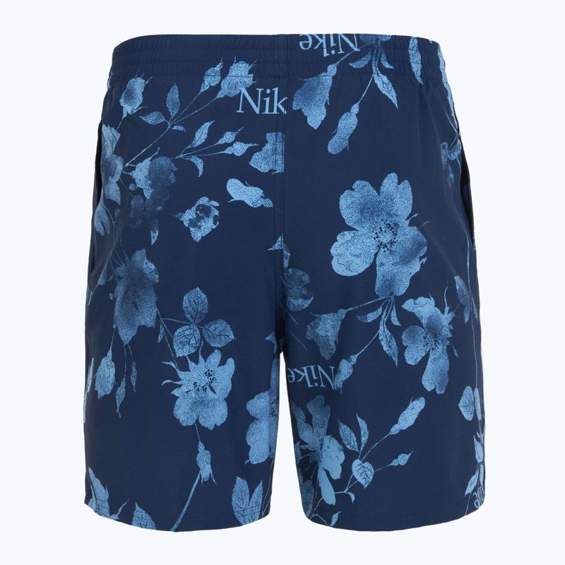 Szorty kąpielowe męskie Nike Fine Floral 7" Volley midnight navy 6
