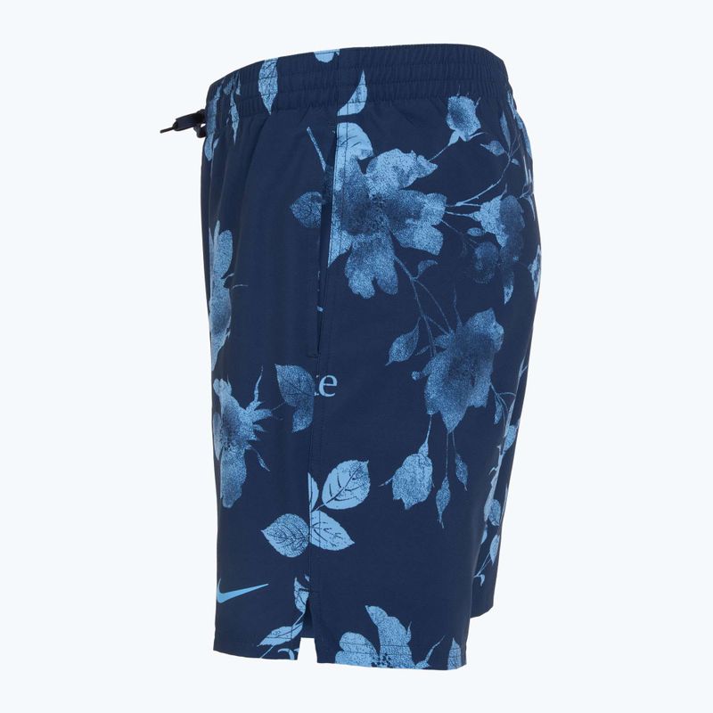Szorty kąpielowe męskie Nike Fine Floral 7" Volley midnight navy 7