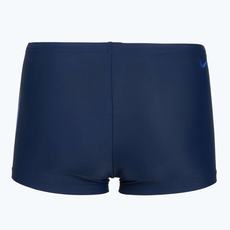 Kąpielówki pływackie Nike Logo Graphic Square Leg midnight navy 2