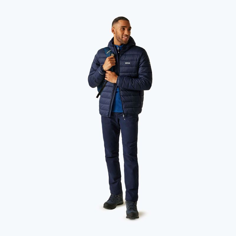 Kurtka męska REGATTA Hooded Marizion black navy/olympian blue 2
