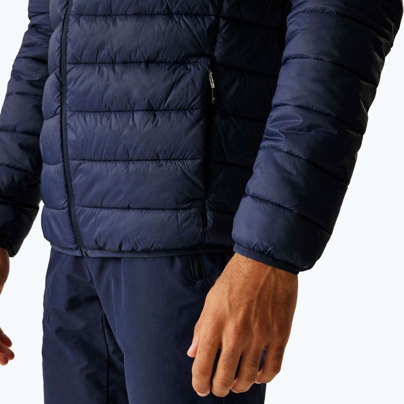 Kurtka męska REGATTA Hooded Marizion black navy/olympian blue 5