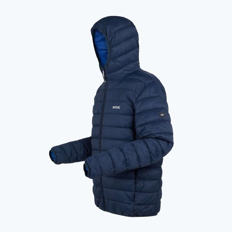 Kurtka męska REGATTA Hooded Marizion black navy/olympian blue 8