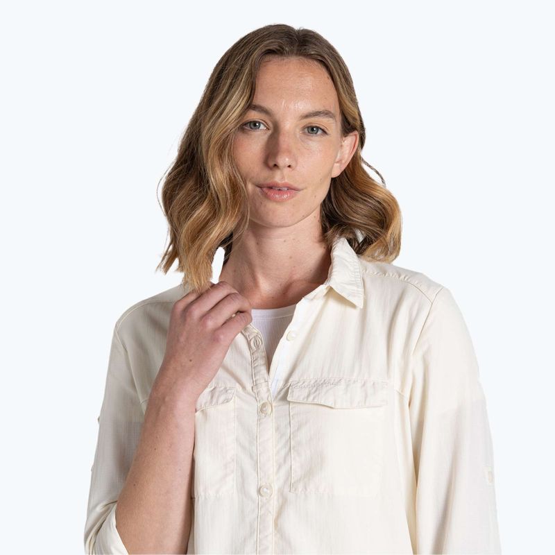 Koszula damska Craghoppers NosiLife Adventure Long Sleeved Shirt III sea salt 4