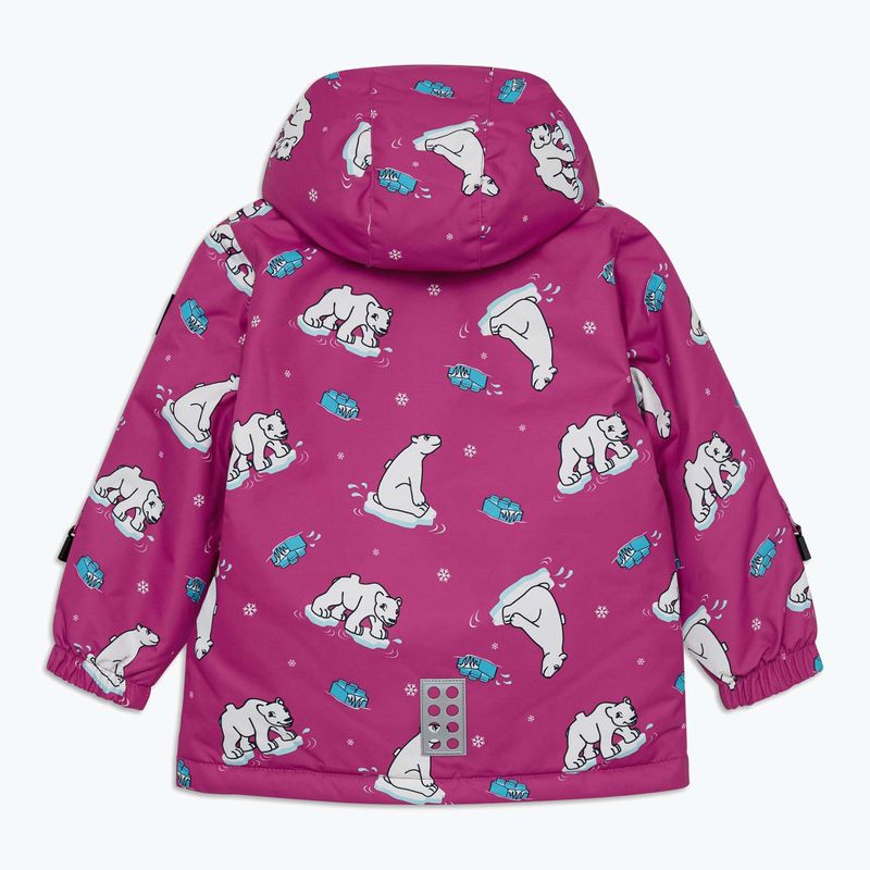 Kurtka dziecięca LEGO Lwjeri 701 fuchsia 2