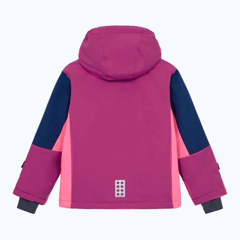 Kurtka narciarska dziecięca LEGO Lwjaz 801 fuchsia 2