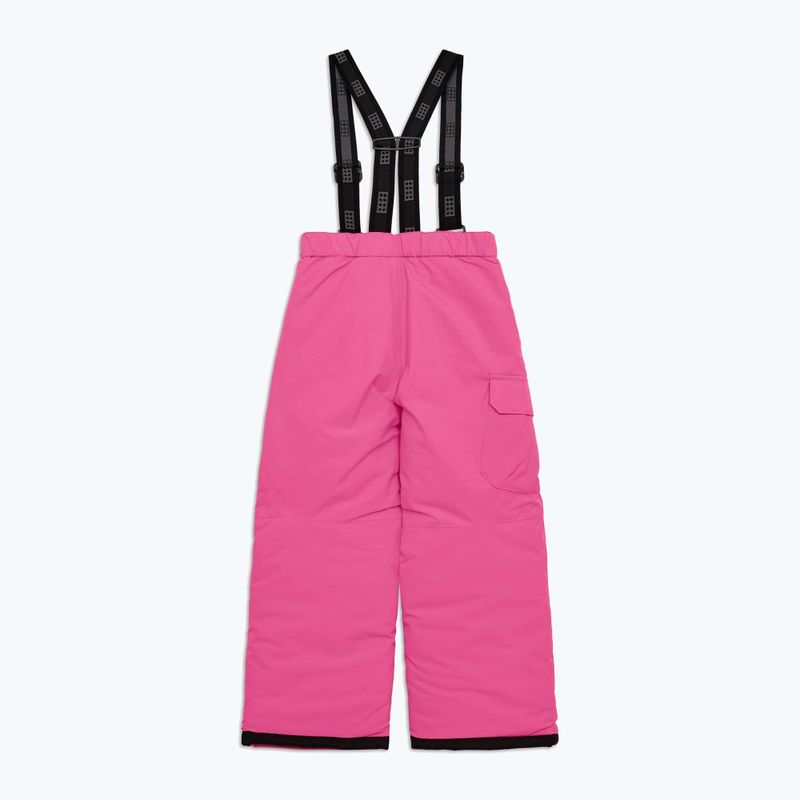 Spodnie narciarskie dziecięce LEGO Lwpayton 701 pink 2