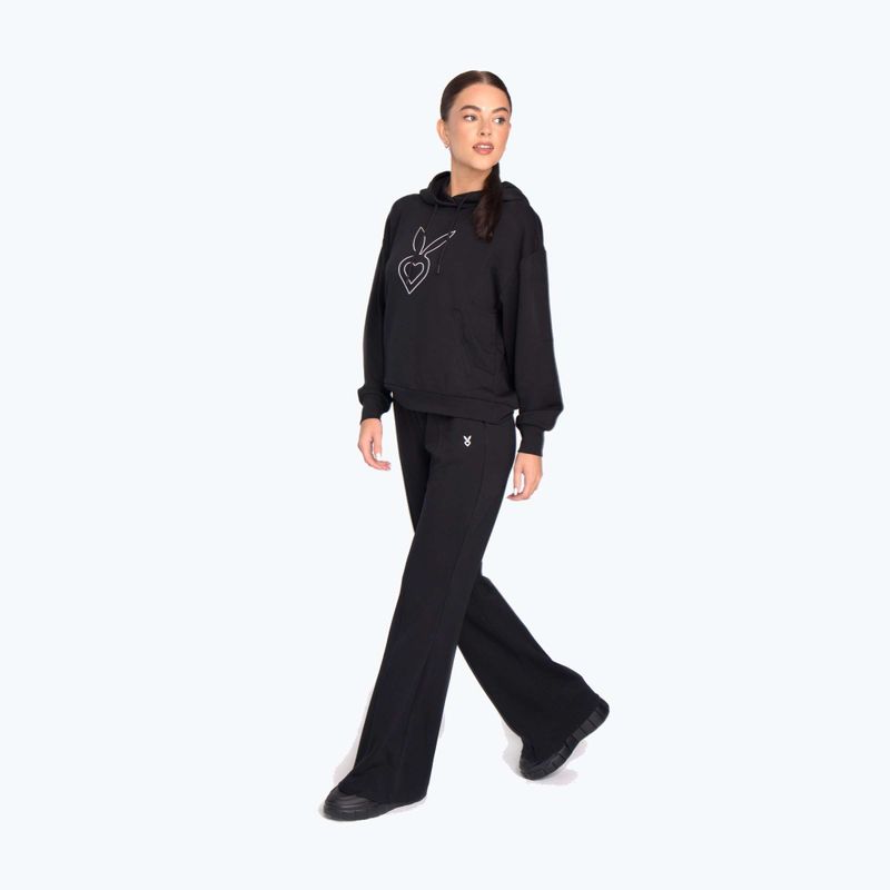 Spodnie treningowe damskie Cardio Bunny HCB-125 Flare black 4