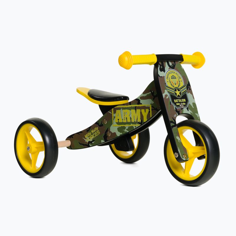 Rowerek biegowy trójkołowy Milly Mally Jake army 2