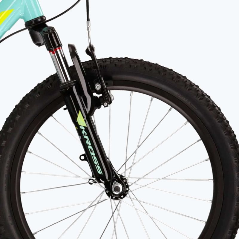 Rower dziecięcy KROSS Lea Mini 2.0 seledynowy/limonkowy/połysk 6