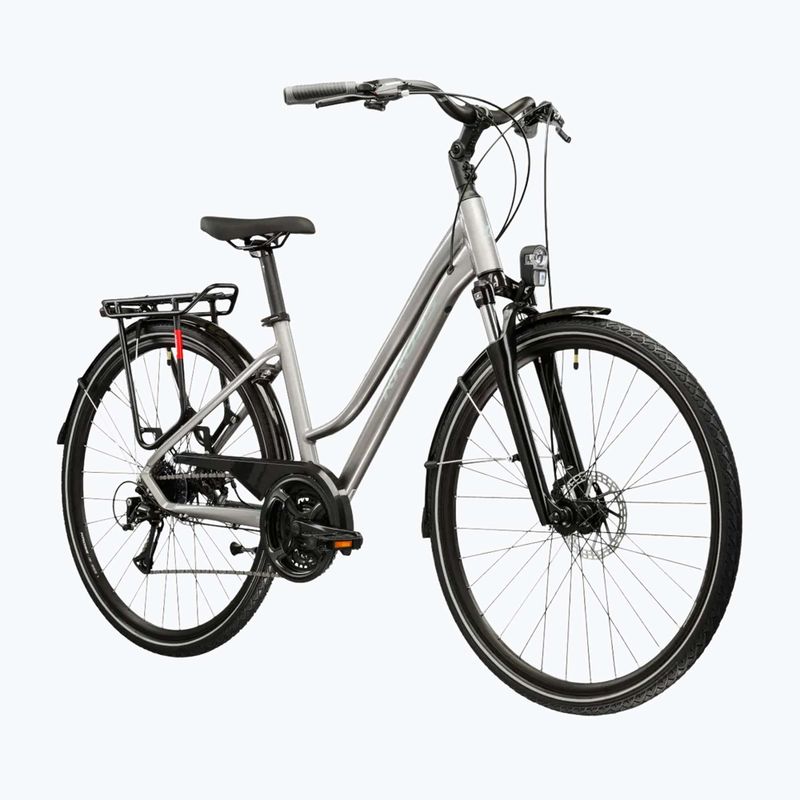 Rower trekkingowy damski KROSS Trans 3.0 W srebrny/szary/połysk 2