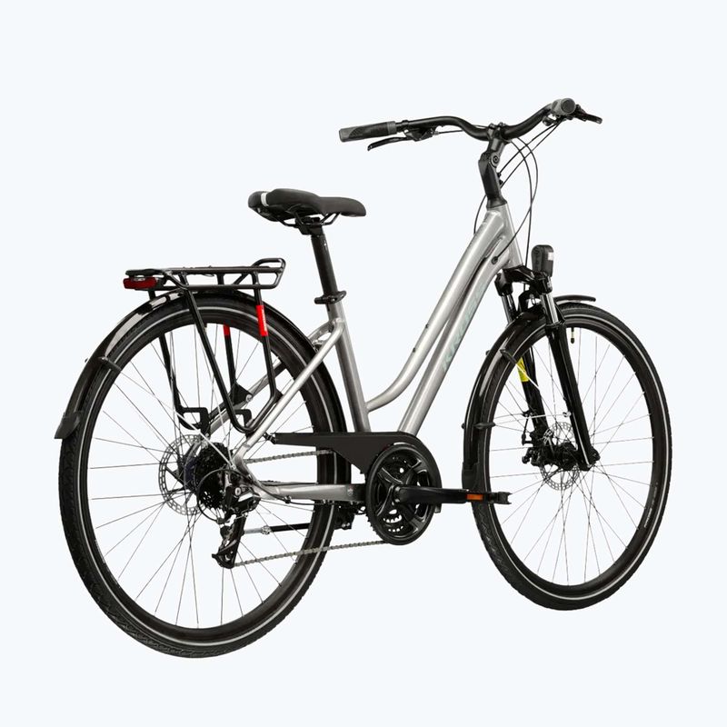 Rower trekkingowy damski KROSS Trans 3.0 W srebrny/szary/połysk 3
