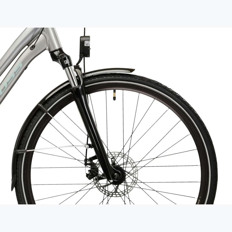 Rower trekkingowy damski KROSS Trans 3.0 W srebrny/szary/połysk 6