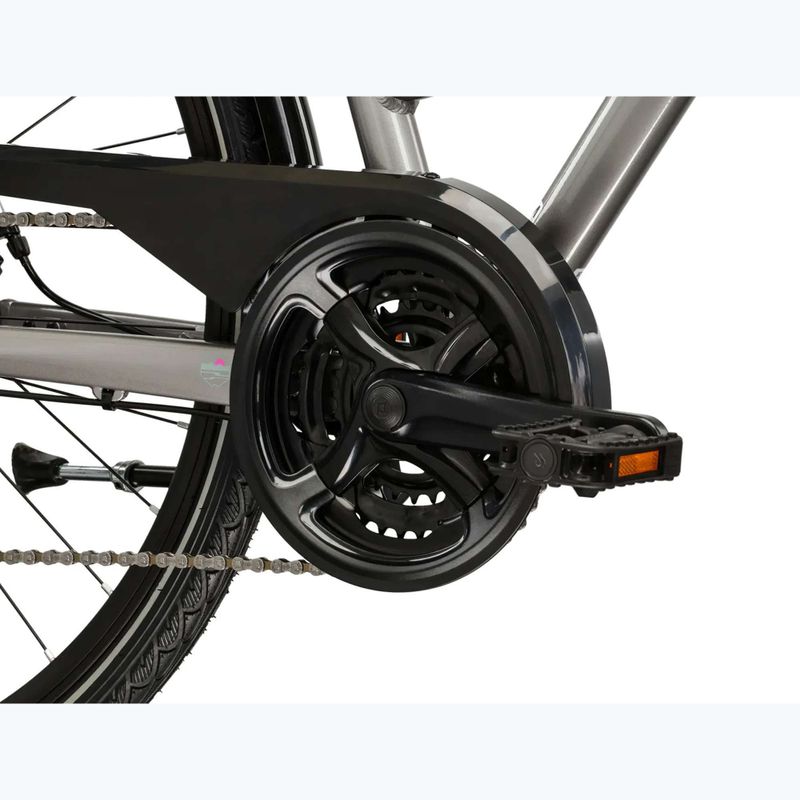 Rower trekkingowy damski KROSS Trans 3.0 W srebrny/szary/połysk 9