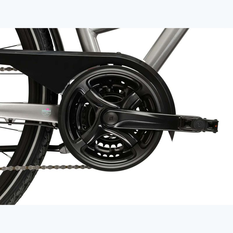 Rower trekkingowy damski KROSS Trans 3.0 W srebrny/szary/połysk 10