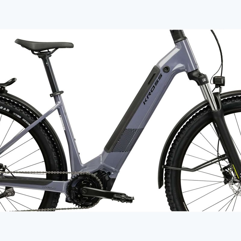 Rower elektryczny KROSS Influx Suv Hyb 1.0 820Wh LS szary/czarny/połysk 12