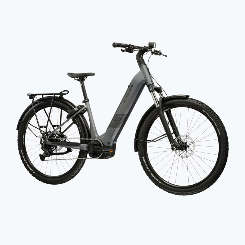 Rower elektryczny KROSS Influx Suv Hyb 2.0 600Wh LS 27,5" szary/czarny/mat 2