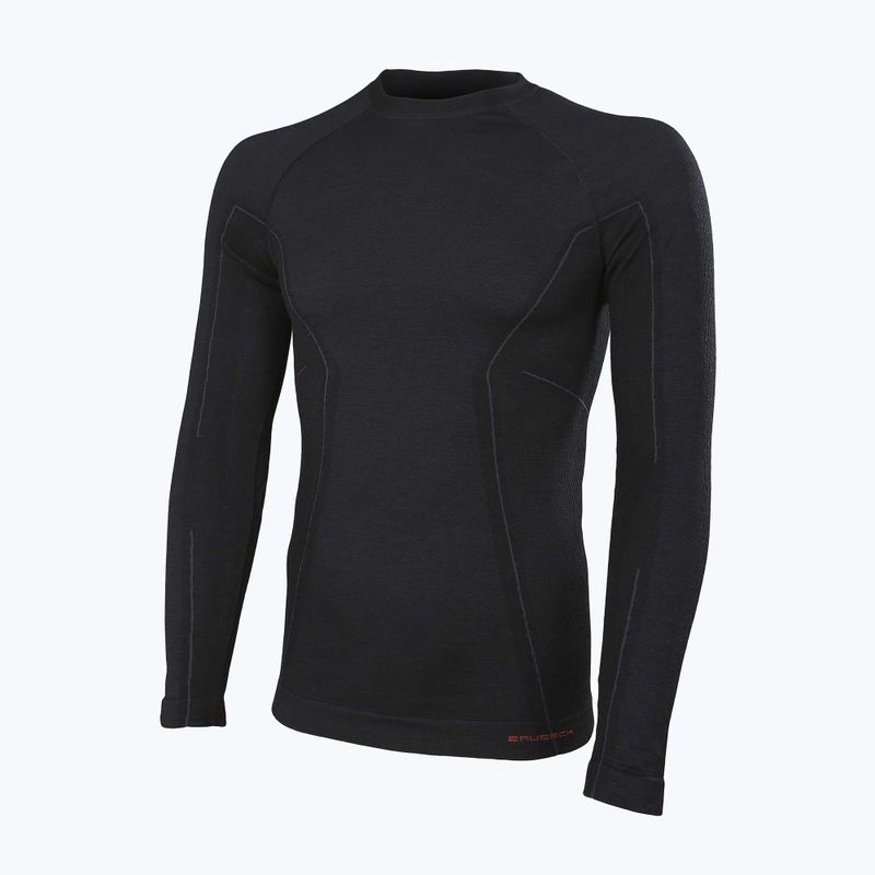 Bluza termoaktywna męska Brubeck Active Wool czarny 2