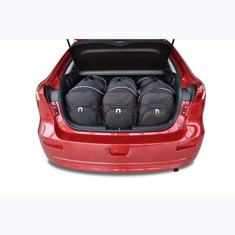 Zestaw toreb do bagażnika KJUST Mitsubishi Lancer Sportback 2007-2016 3 szt. czarny 9
