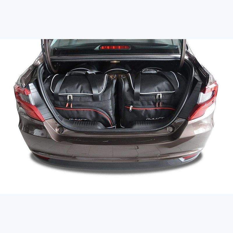 Zestaw toreb do bagażnika KJUST Fiat Tipo Limousine 2015+ 5 szt. czarny 14