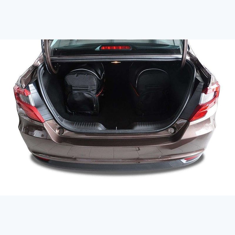 Zestaw toreb do bagażnika KJUST Fiat Tipo Limousine 2015+ 5 szt. czarny 17
