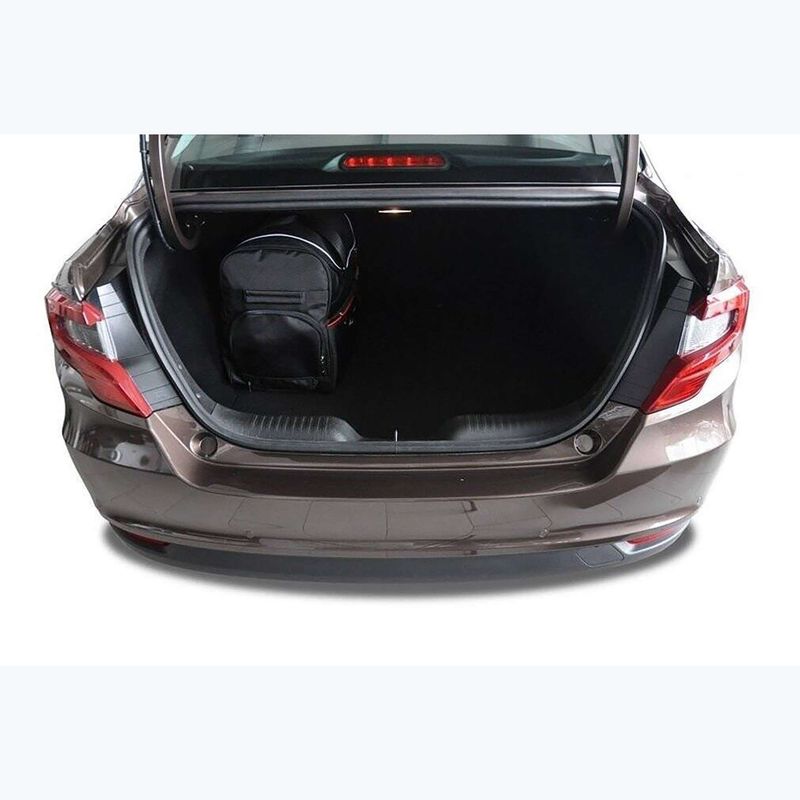 Zestaw toreb do bagażnika KJUST Fiat Tipo Limousine 2015+ 5 szt. czarny 18