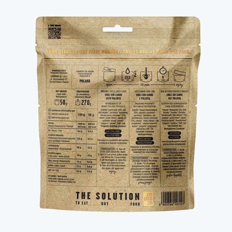 Żywność liofilizowana LYOFOOD Eko Chili sin Carne 58 g 3