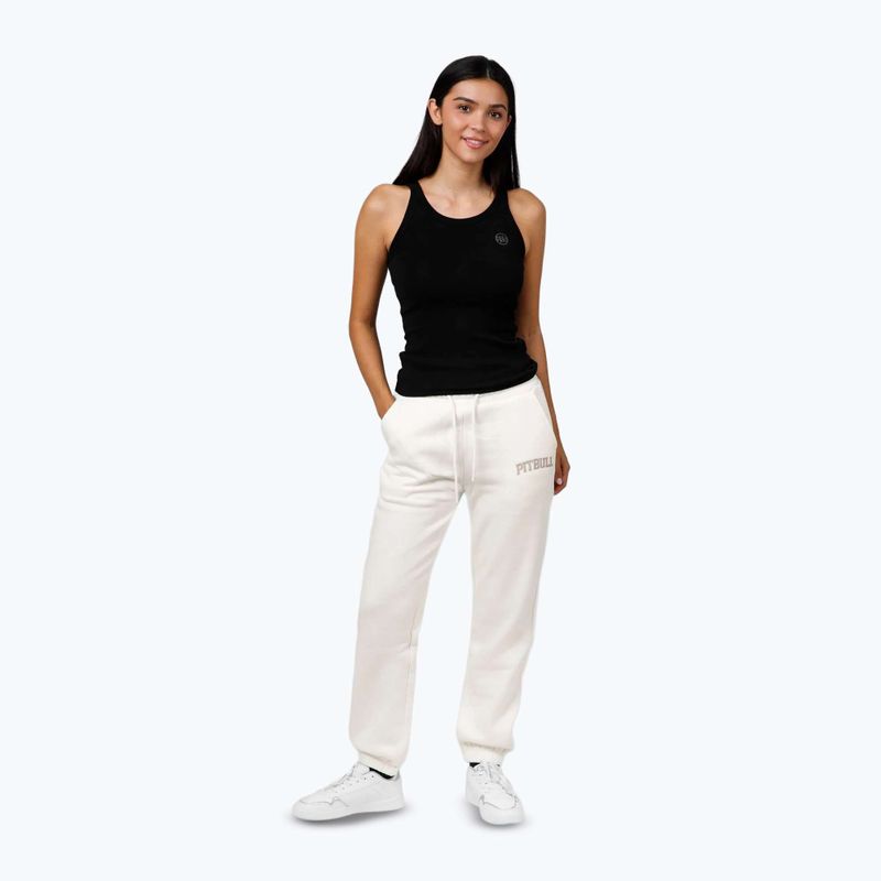 Spodnie damskie Pitbull Tyrian Trackpants off white 2
